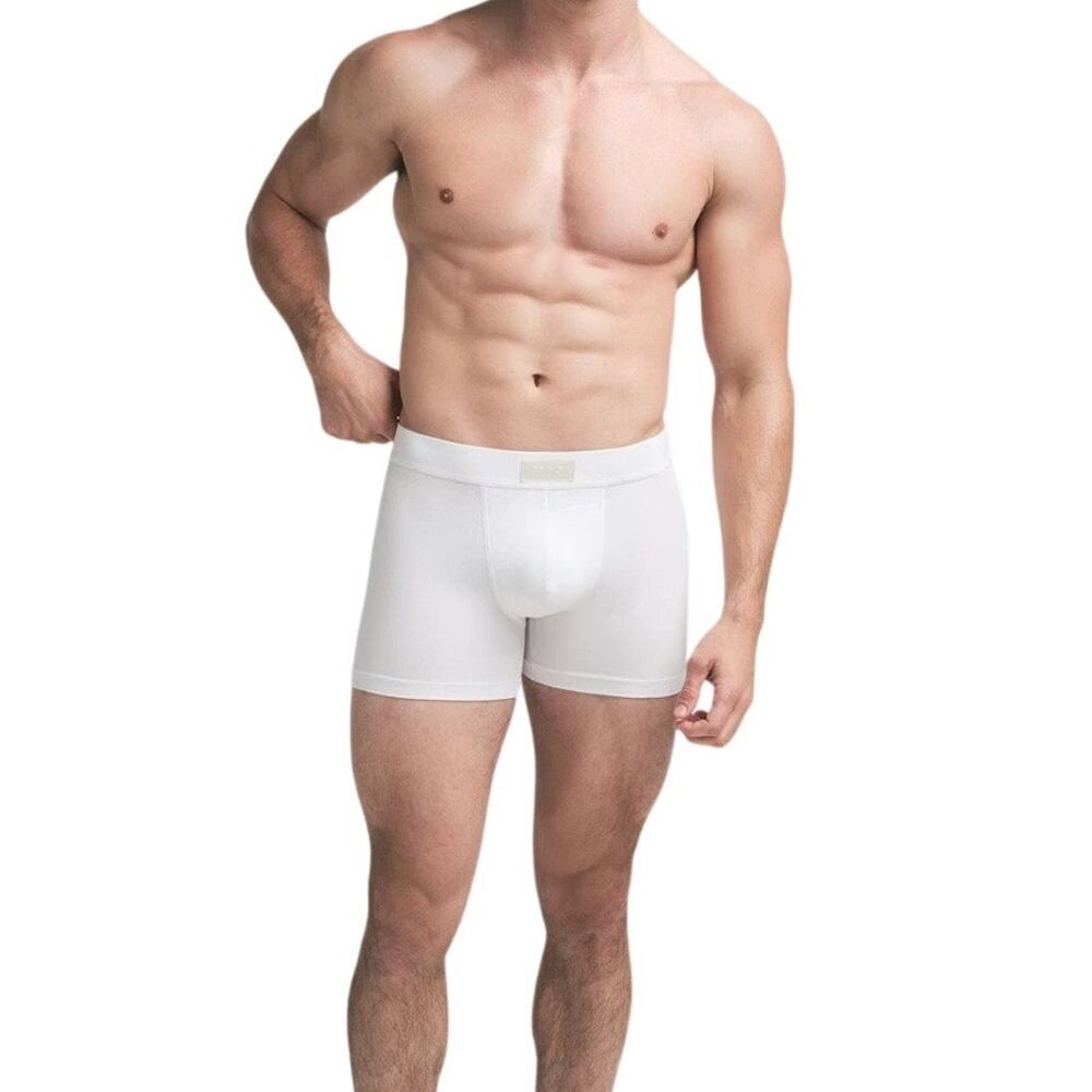 SKIMS Men's 3" Inseam Boxer Brief Size 2x Color Chalk White Underwear NEW